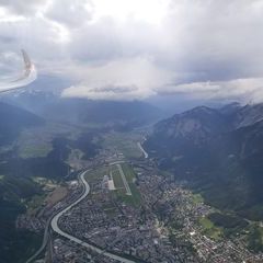 Flugwegposition um 14:18:20: Aufgenommen in der Nähe von Innsbruck, Österreich in 2067 Meter
